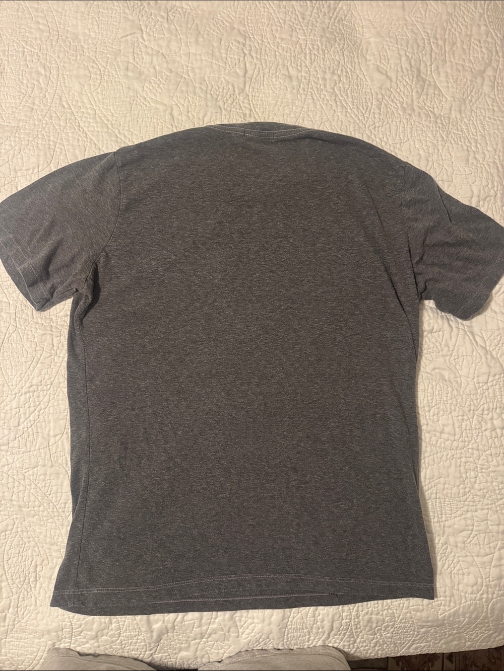 Gustin Men's Short Sleeve Crewneck T-Shirt in Charcoal - Picture 3 of 3